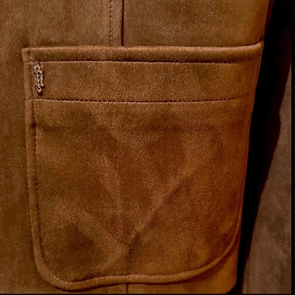 Tommy Hilfiger Chocolate Brown Suede Jacket - Picture 9 of 11
